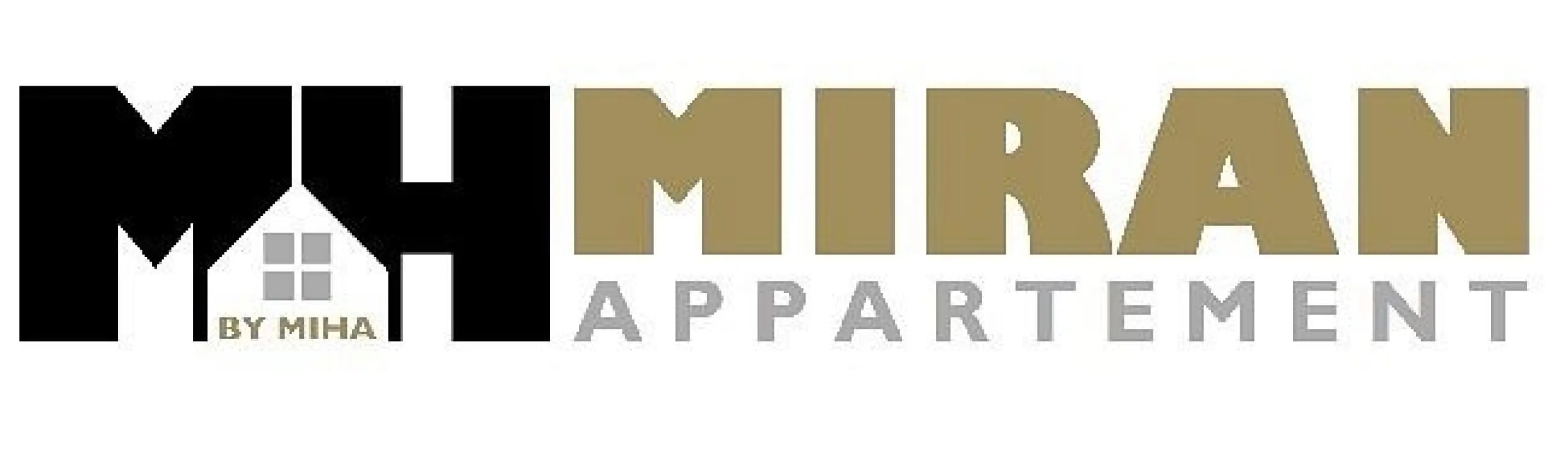 Logo für MH Miran Appartement, moderner Schriftzug.